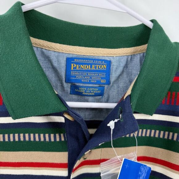 NEW Pendleton Vintage Striped Polo Shirt Sz XL - Picture 3 of 7